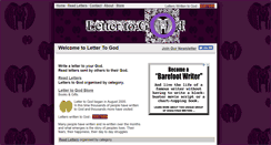 Desktop Screenshot of lettertogod.net